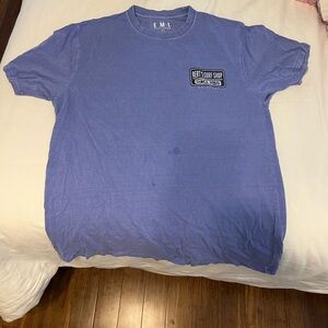 Blue Short Sleeve Crew Neck Tee